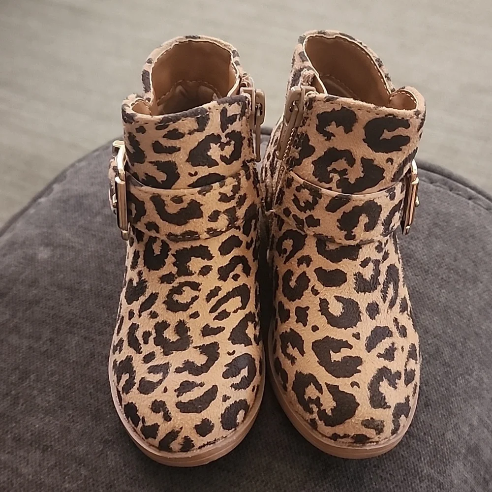 Lily & Dan Toddlers leopard Ankle Boots